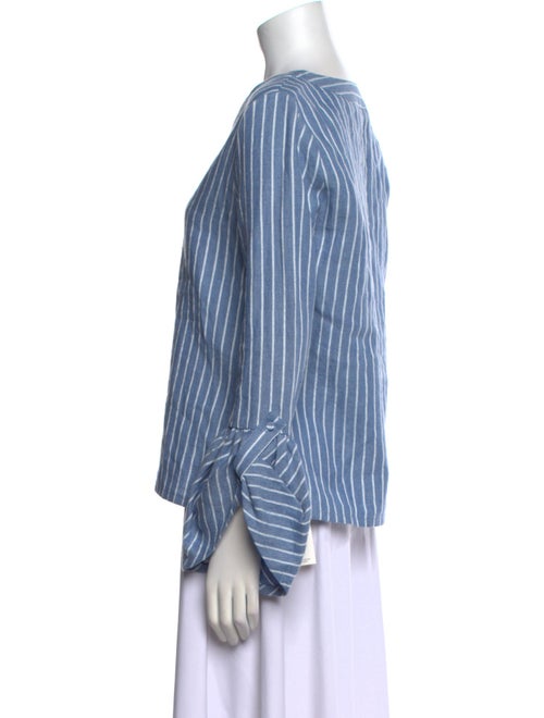 Alexis Linen Striped Blouse