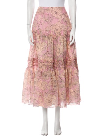 Alexis Printed Midi Length Skirt