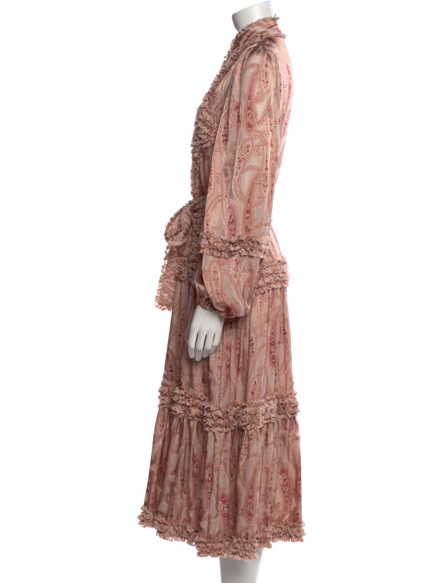 Alexis Paisley Print Long Dress