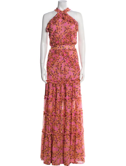 Alexis Floral Print Long Dress