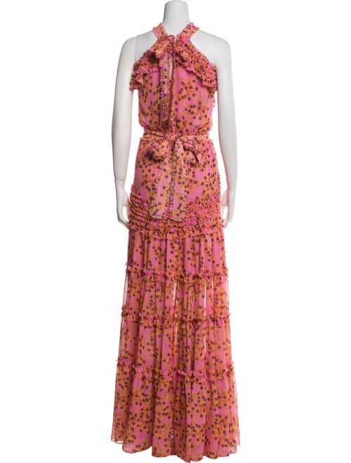 Alexis Floral Print Long Dress