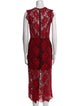 Alexis Lace Pattern Midi Length Dress