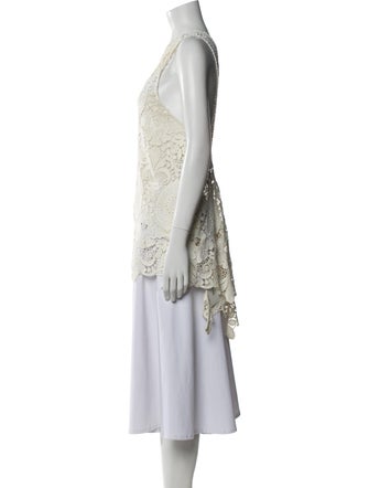 Alexis Lace Pattern Crew Neck Tunic