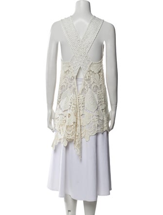 Alexis Lace Pattern Crew Neck Tunic