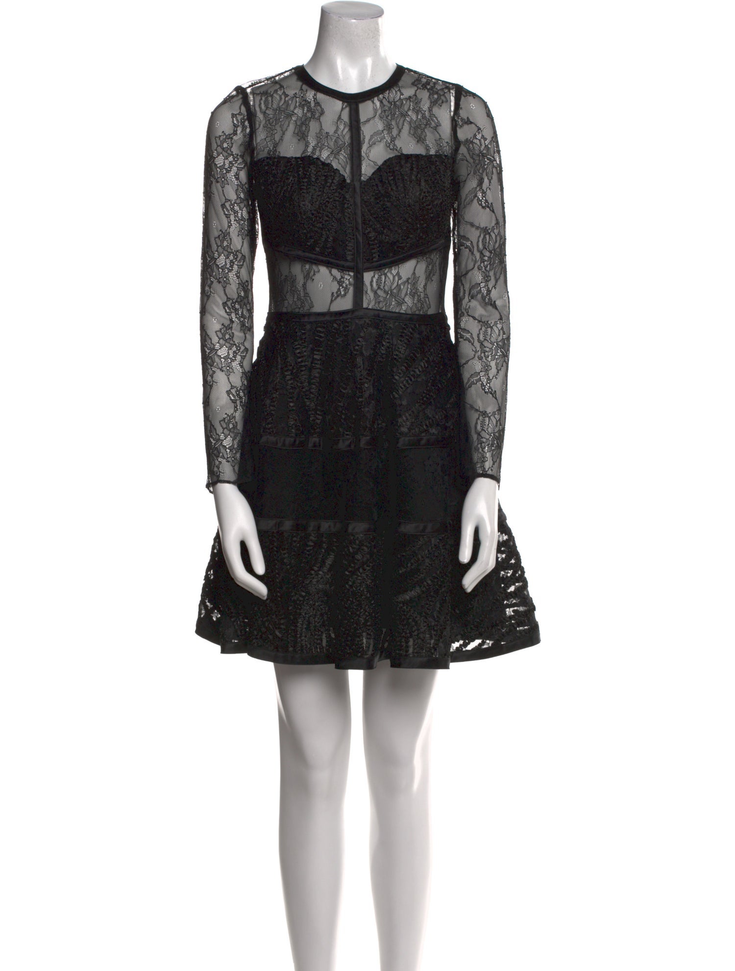 Alexis Lace Pattern Mini Dress