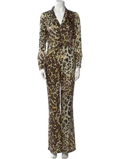 Alexis Animal Print V-Neck Jumpsuit