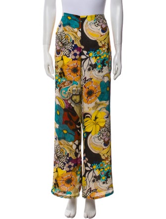 Alexis Floral Print Wide Leg Pants