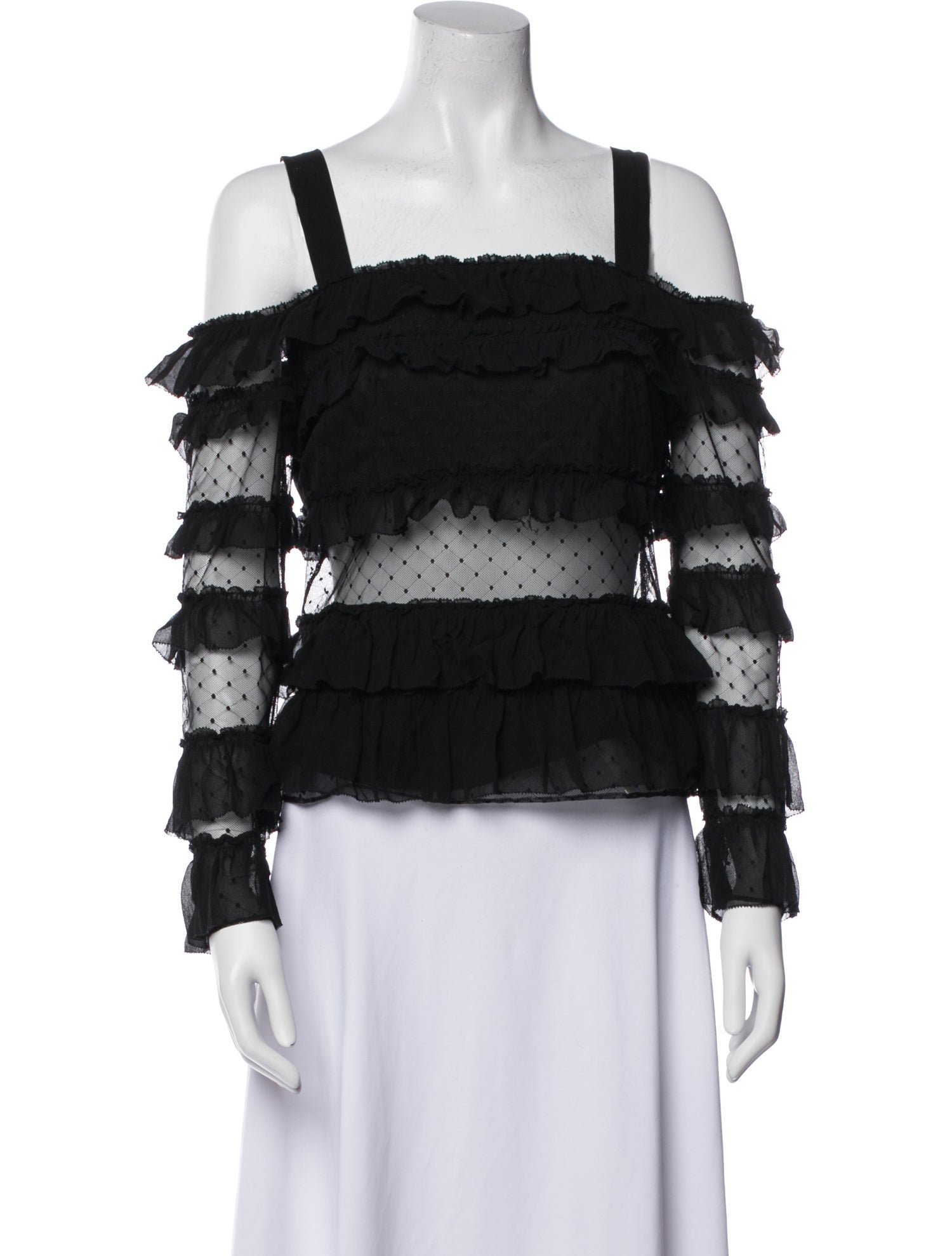 Alexis Square Neckline Long Sleeve Blouse