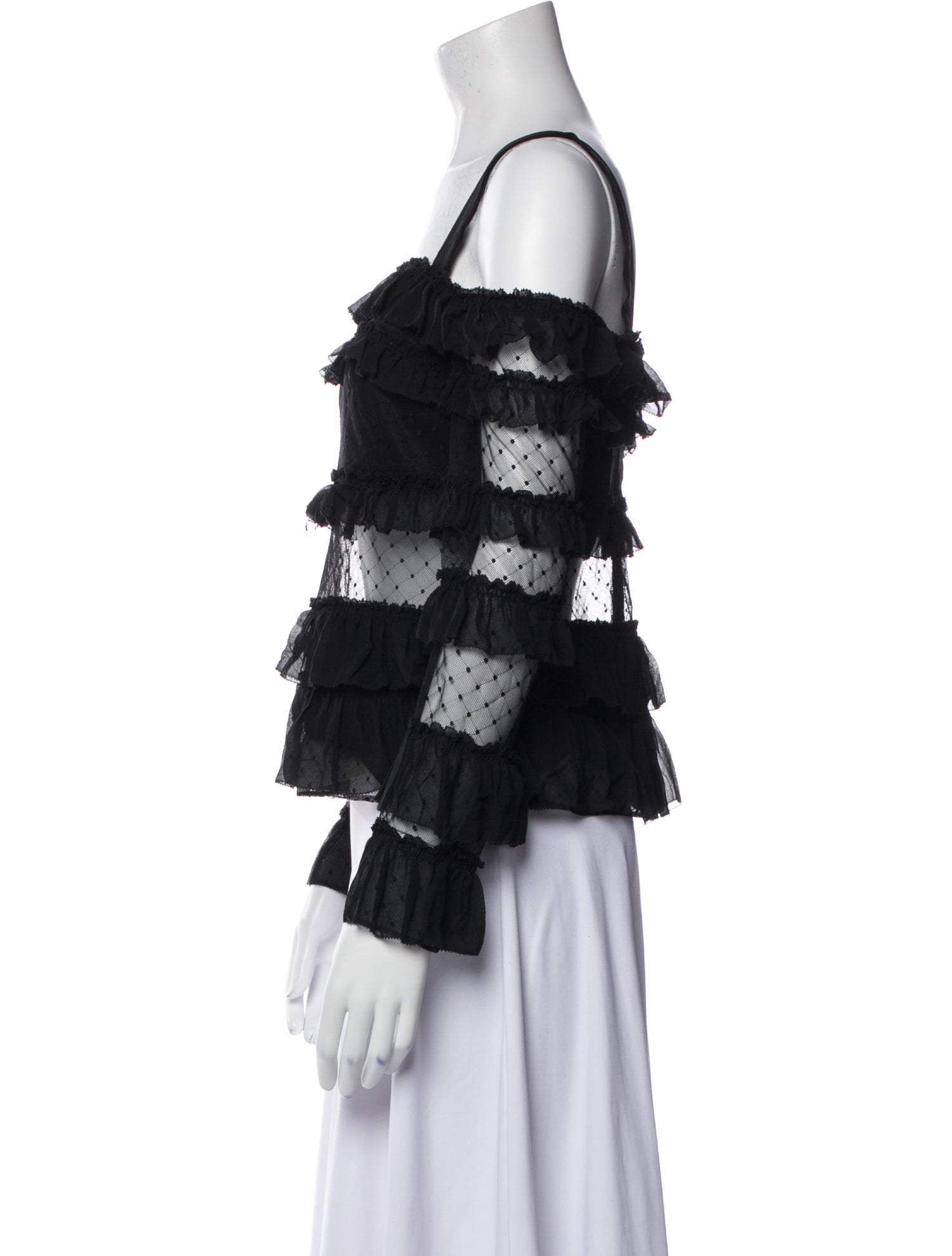 Alexis Square Neckline Long Sleeve Blouse