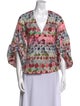 Alexis Printed V-Neck Blouse