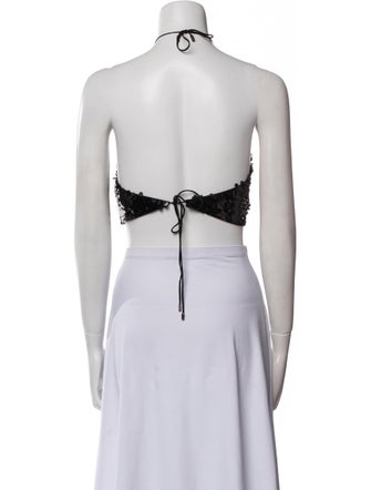 Alexis Halterneck Sleeveless Crop Top