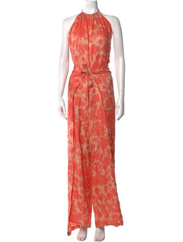 Alexis Dresses Linen Long Dress M