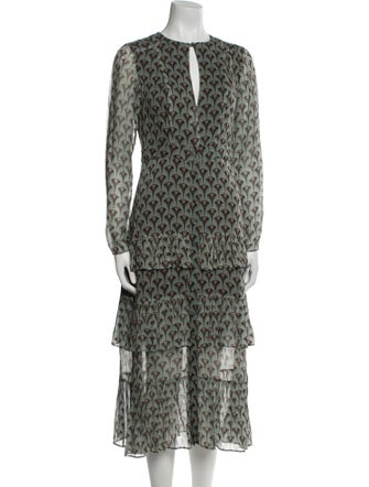 Alexis Animal Print Long Dress