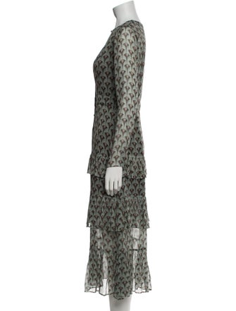 Alexis Animal Print Long Dress