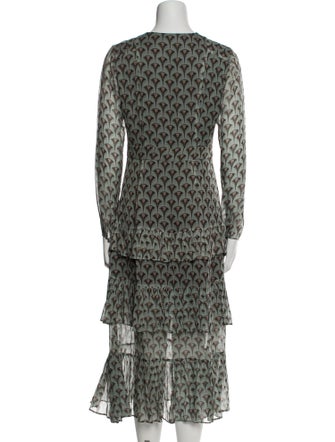 Alexis Animal Print Long Dress