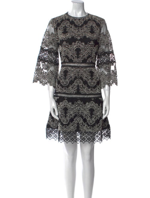 Alexis Lace Pattern Knee-Length Dress