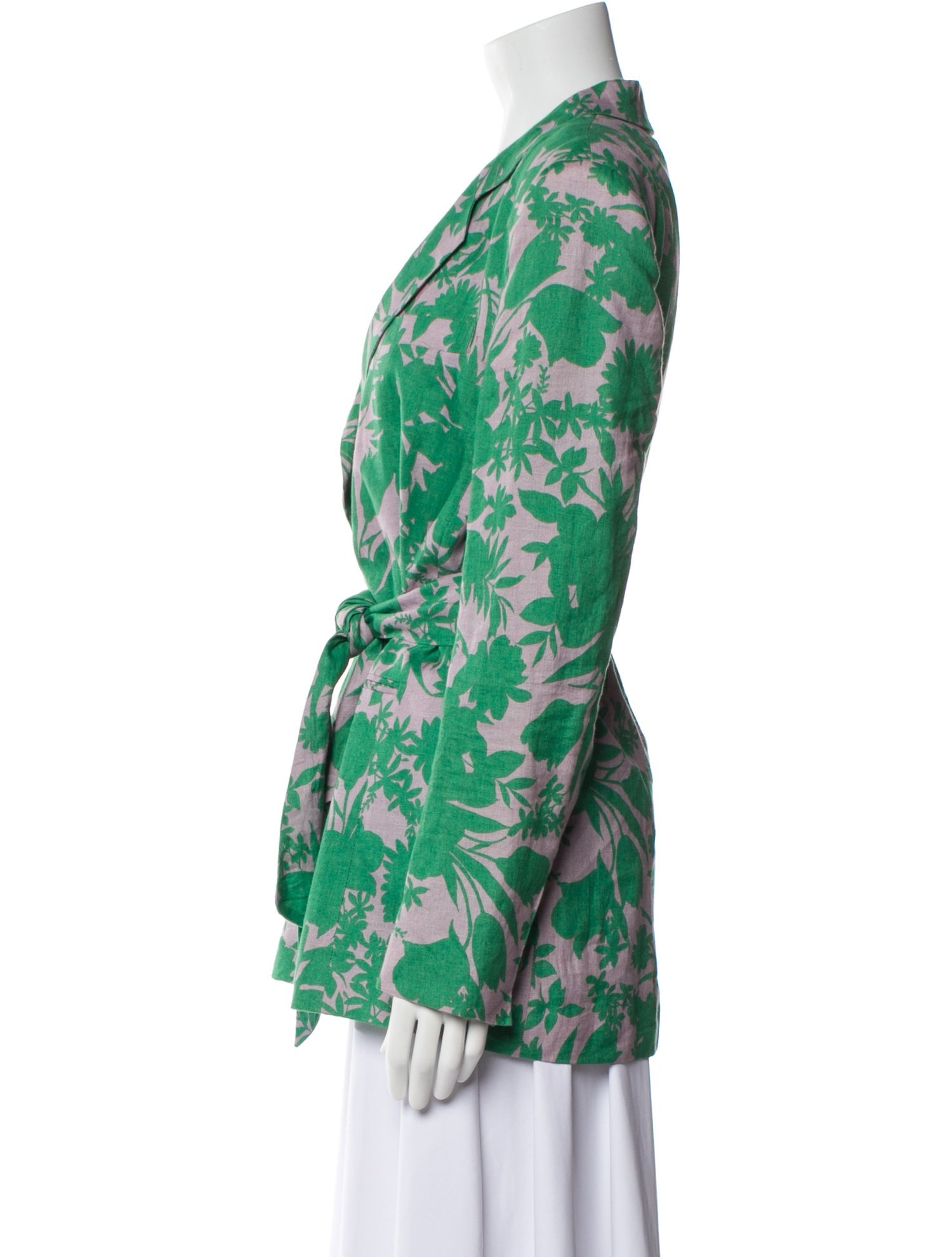 Alexis Linen Printed Jacket