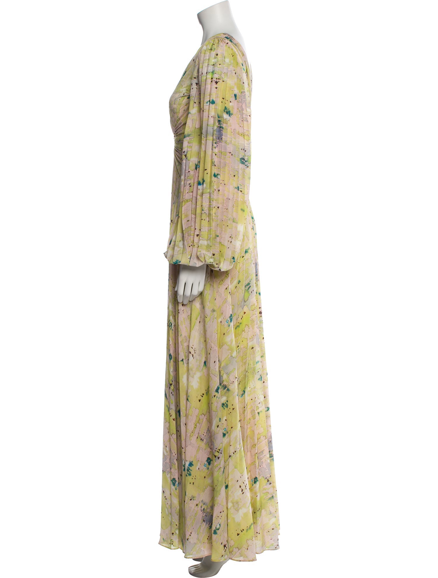 Alexis Floral Print Long Dress