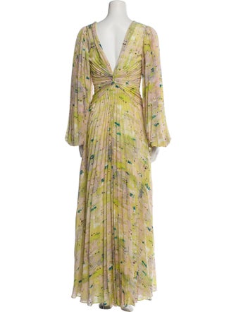 Alexis Floral Print Long Dress
