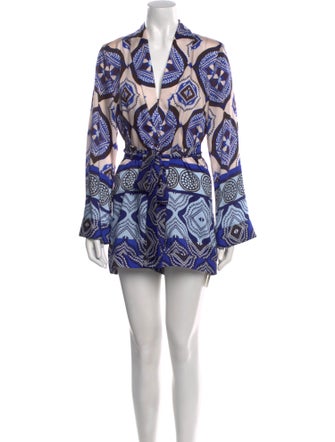 Alexis Printed V-Neck Romper