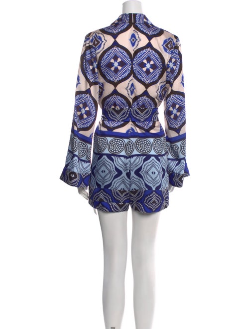 Alexis Printed V-Neck Romper