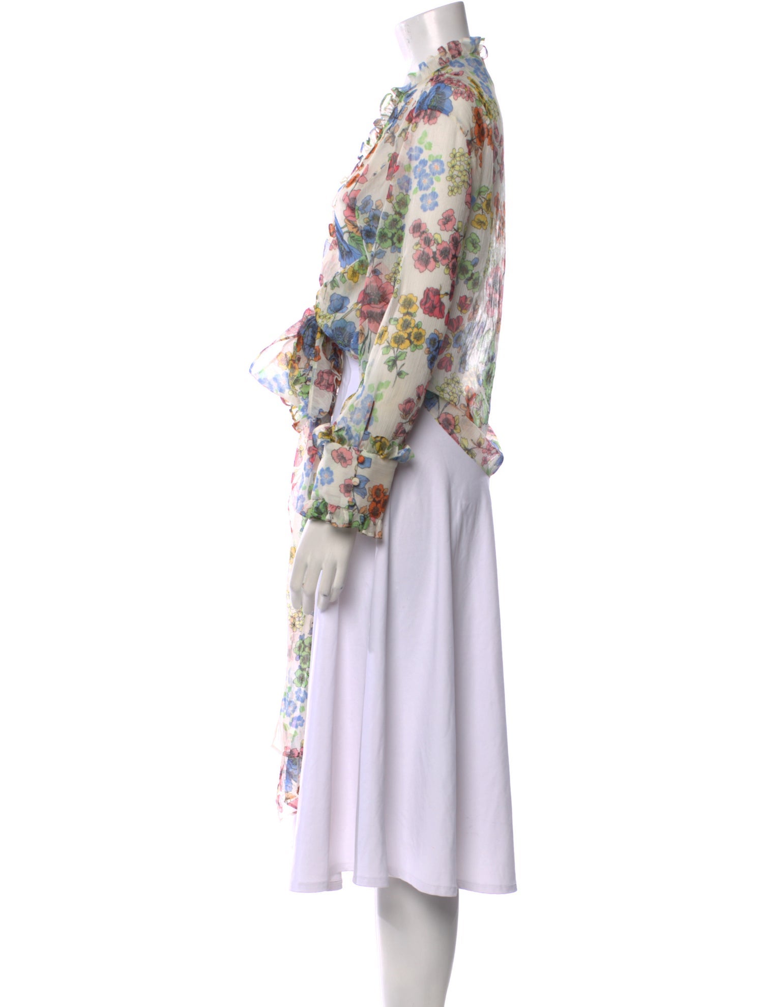 Alexis Floral Print V-Neck Blouse