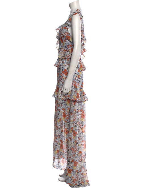 Alexis Floral Print Long Dress