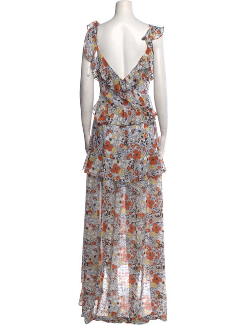 Alexis Floral Print Long Dress