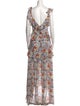 Alexis Floral Print Long Dress