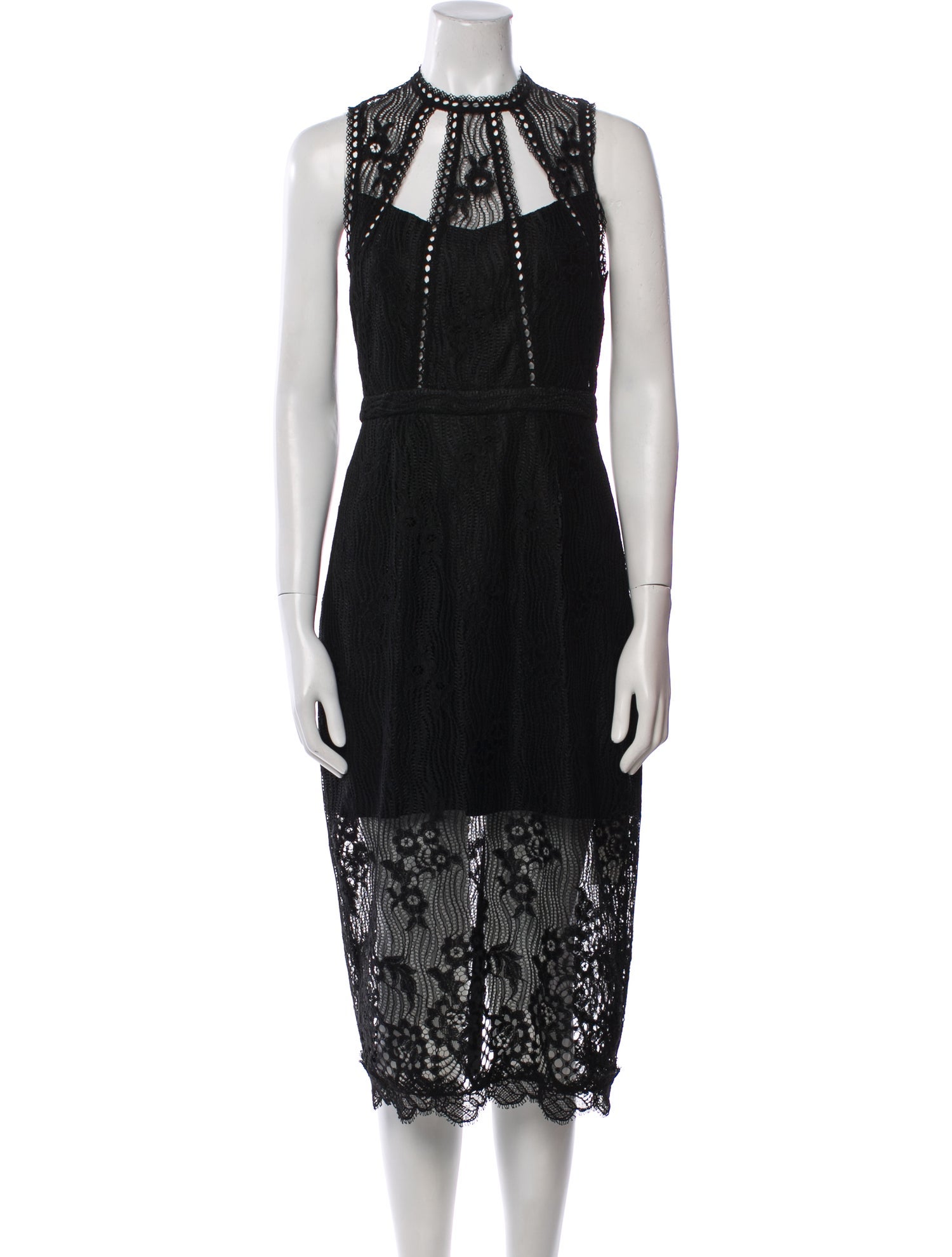 Alexis Lace Pattern Midi Length Dress w/ Tags