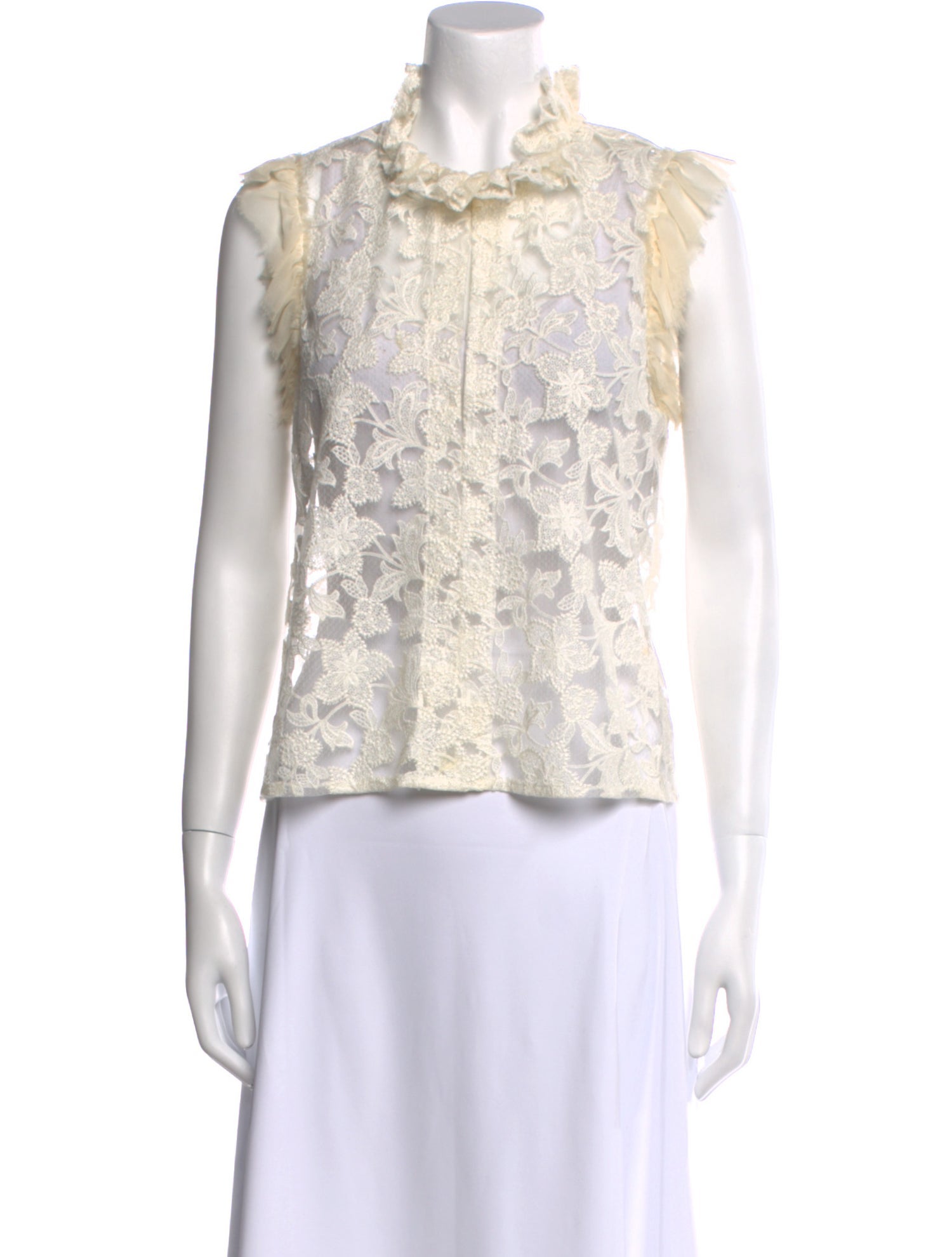 Alexis Mock Neck Sleeveless Crop Top