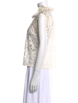 Alexis Mock Neck Sleeveless Crop Top