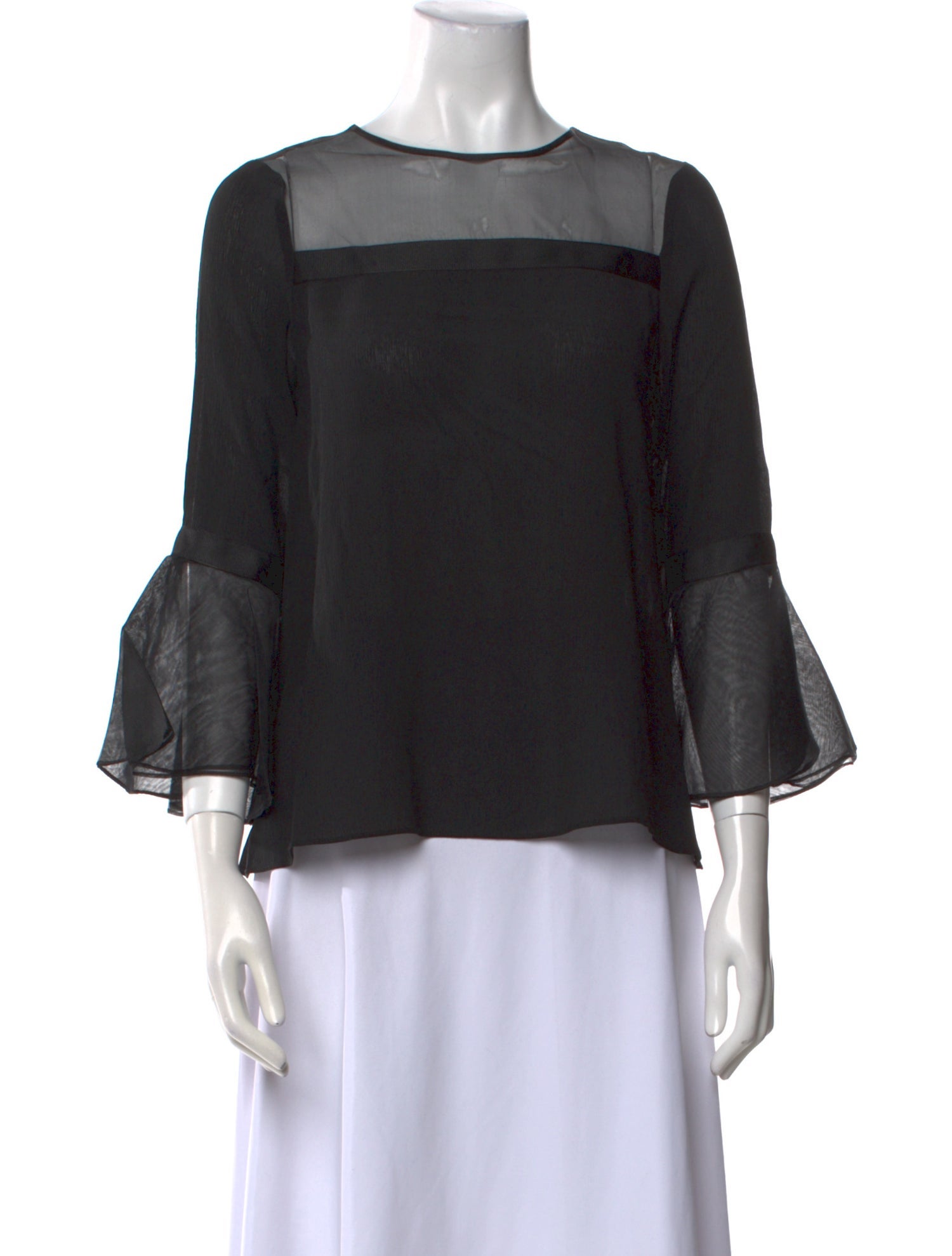 Alexis Silk Bateau Neckline Blouse