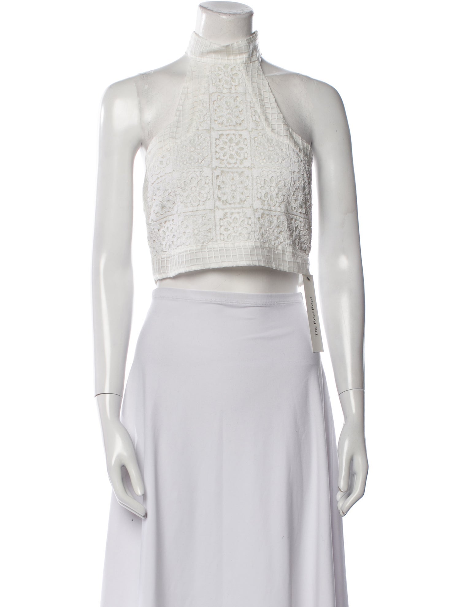 Alexis Mock Neck Sleeveless Crop Top