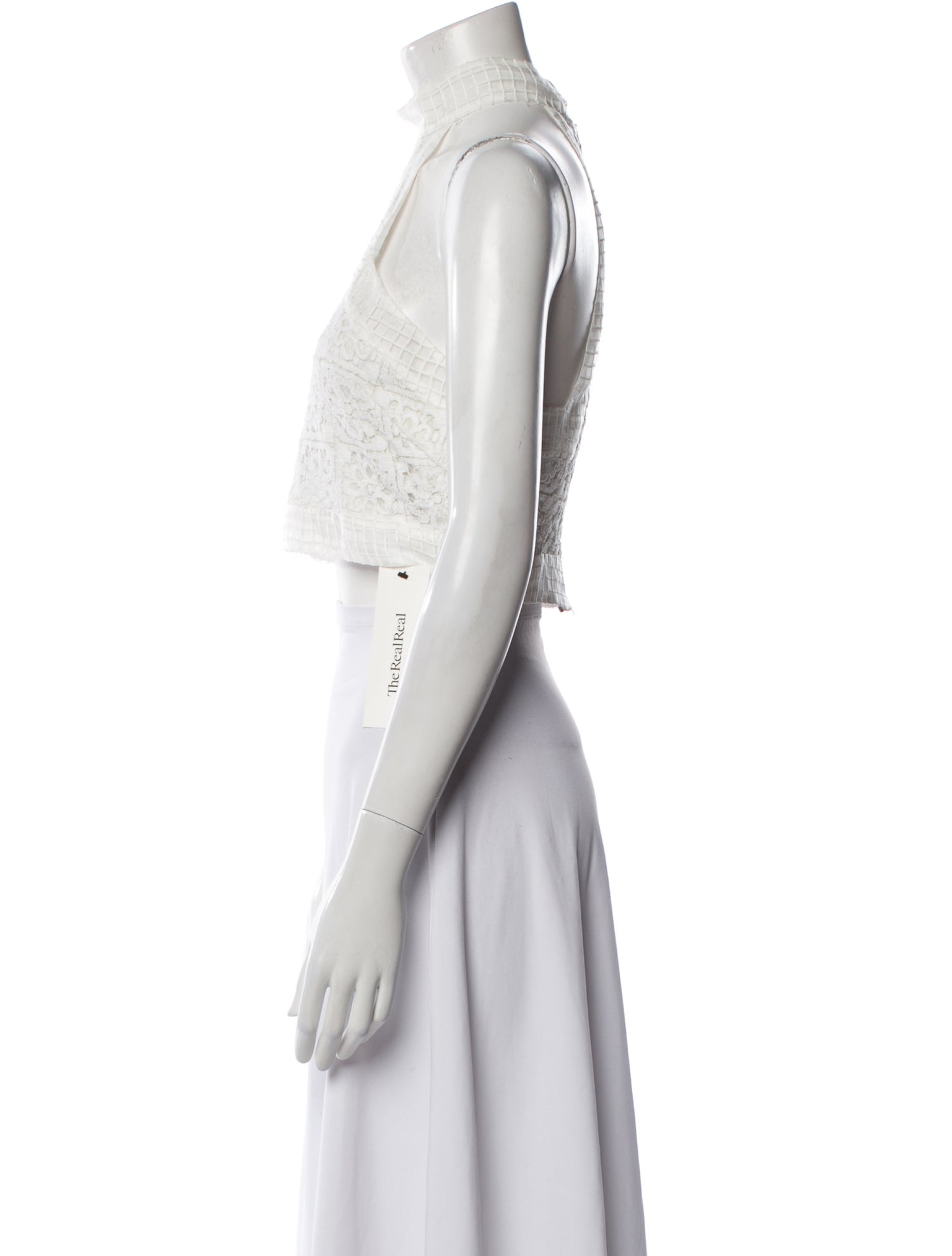 Alexis Mock Neck Sleeveless Crop Top