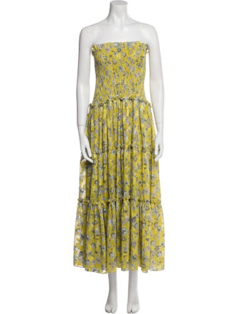 Alexis Floral Print Midi Length Dress