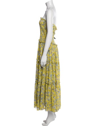 Alexis Floral Print Midi Length Dress