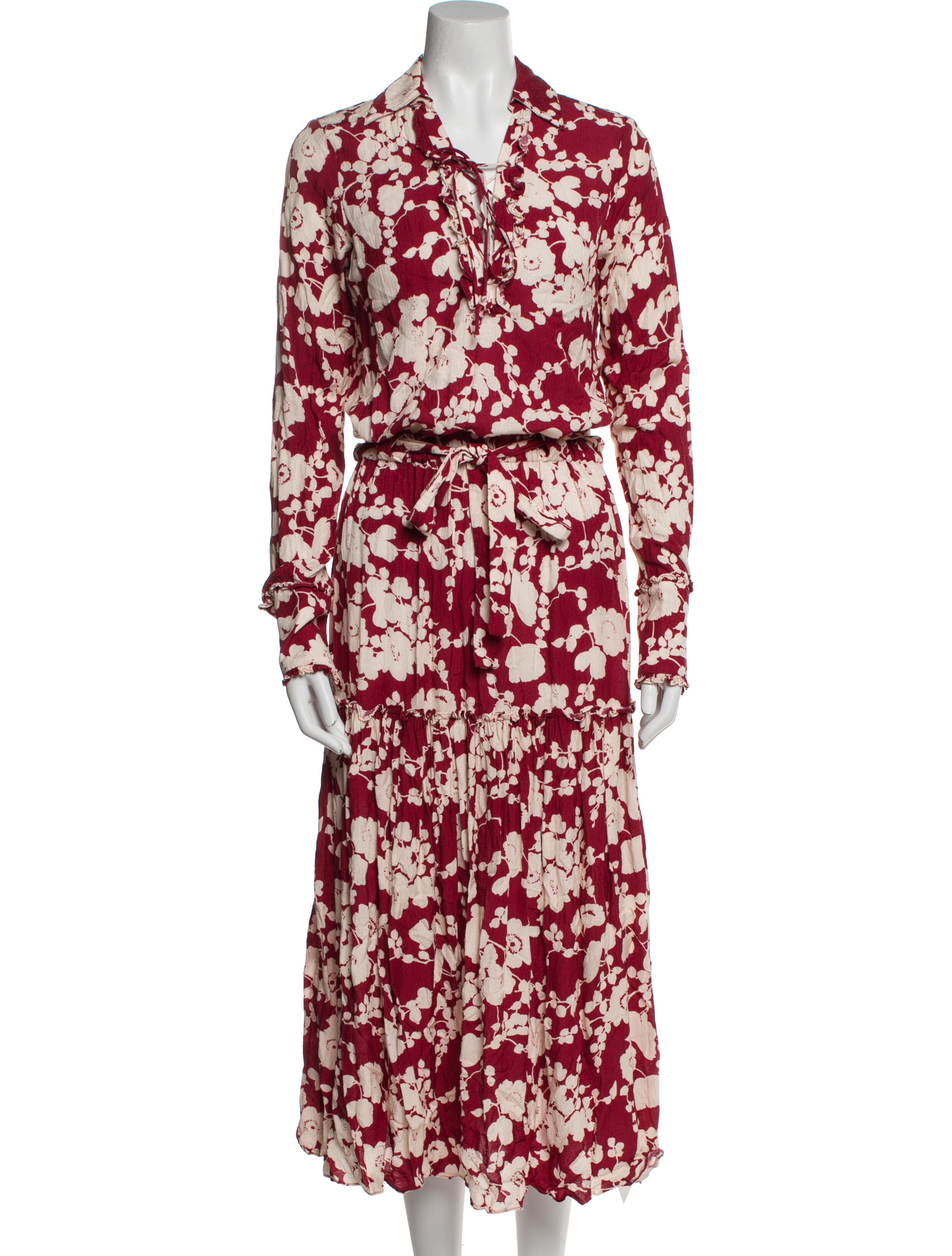 Alexis Floral Print Long Dress