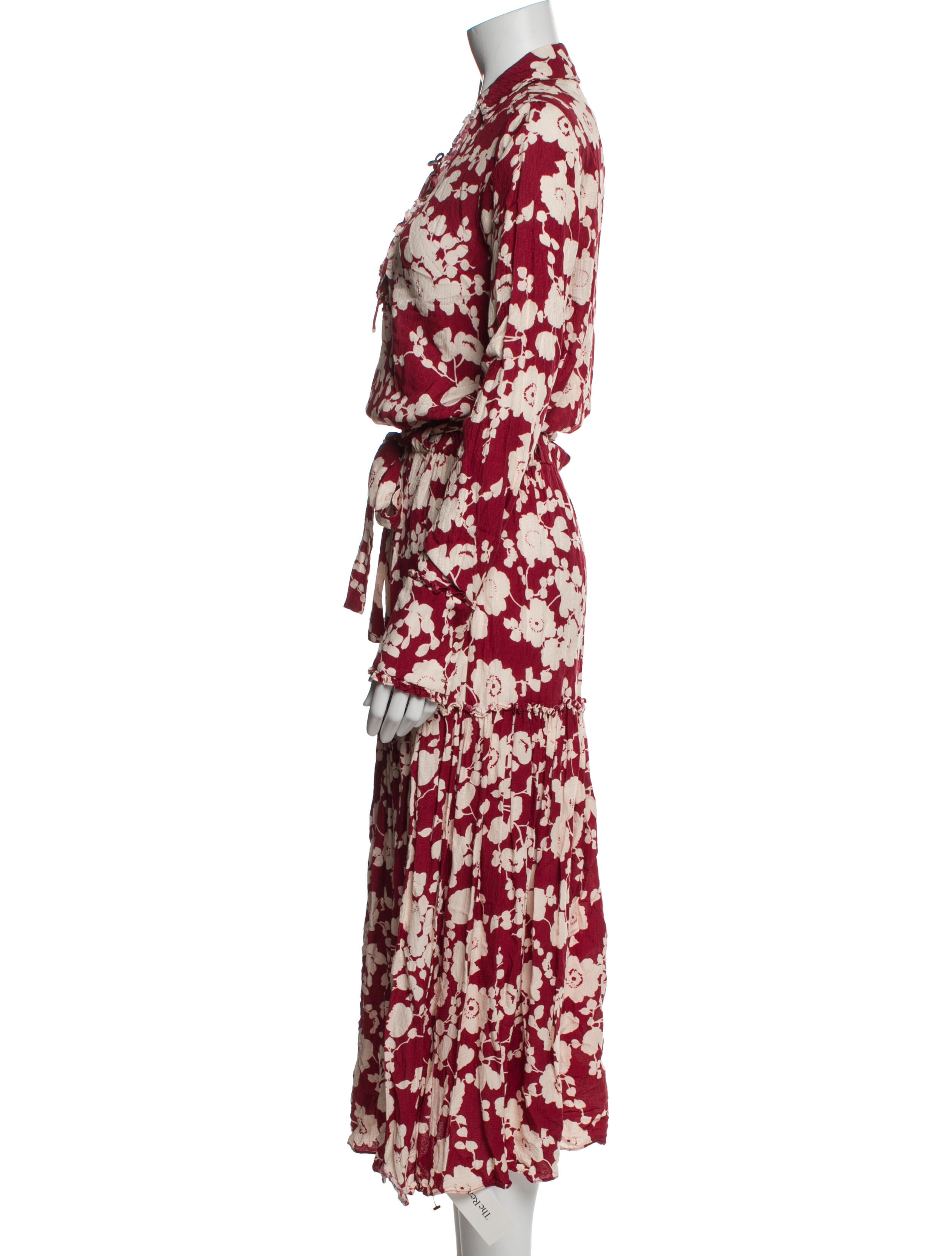 Alexis Floral Print Long Dress