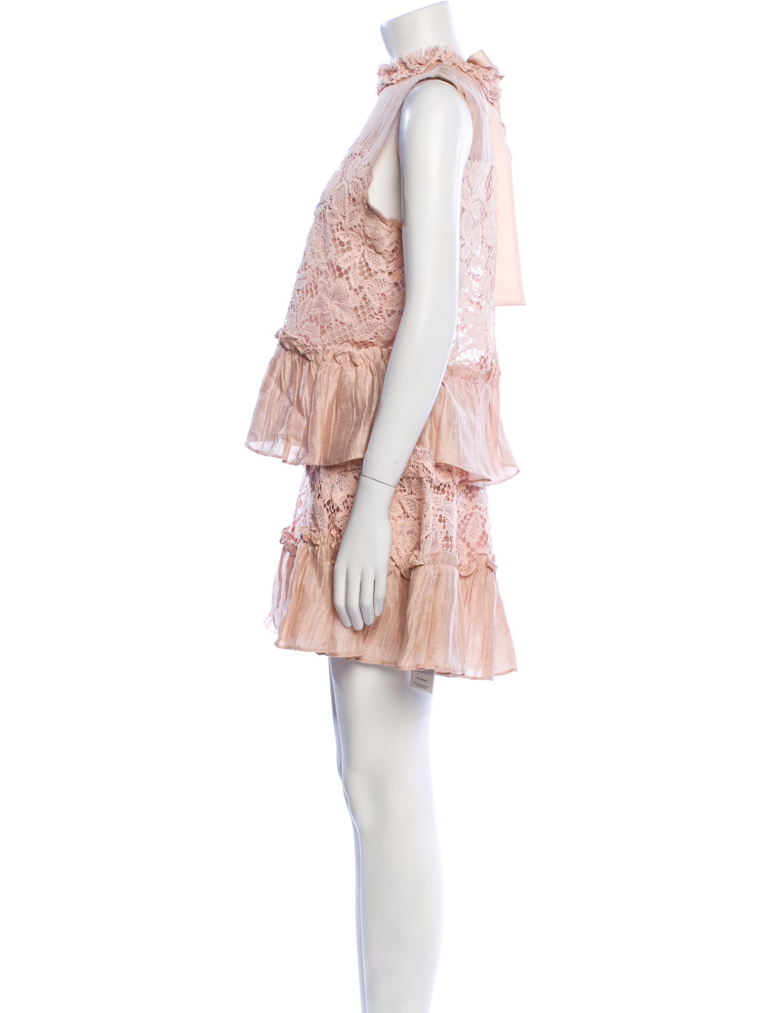 Alexis Lace Pattern Ruffle Embellishment Skirt Set