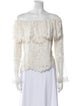 Alexis Lace Pattern Off-The-Shoulder Blouse