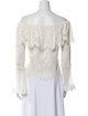Alexis Lace Pattern Off-The-Shoulder Blouse