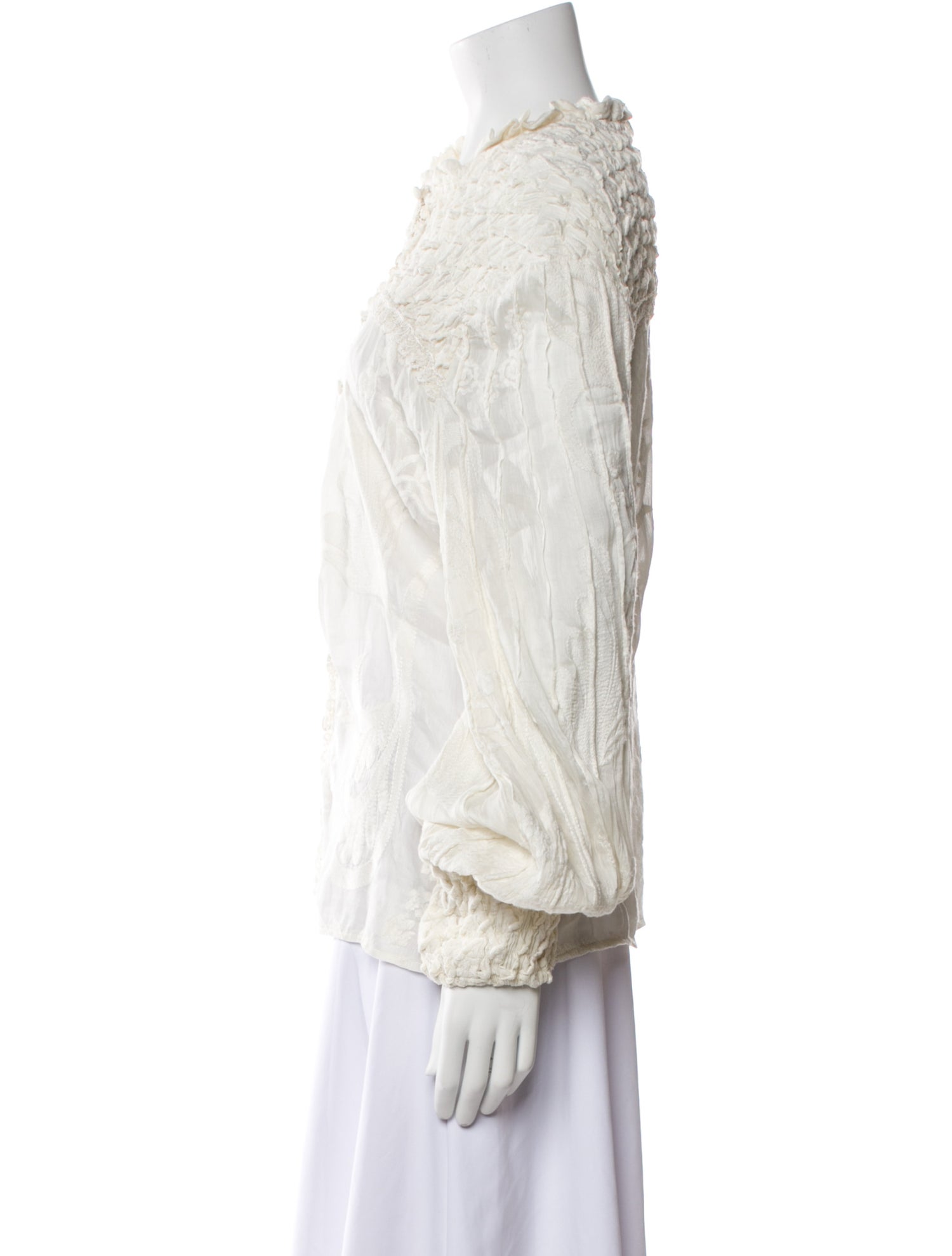 Alexis Mock Neck Long Sleeve Blouse