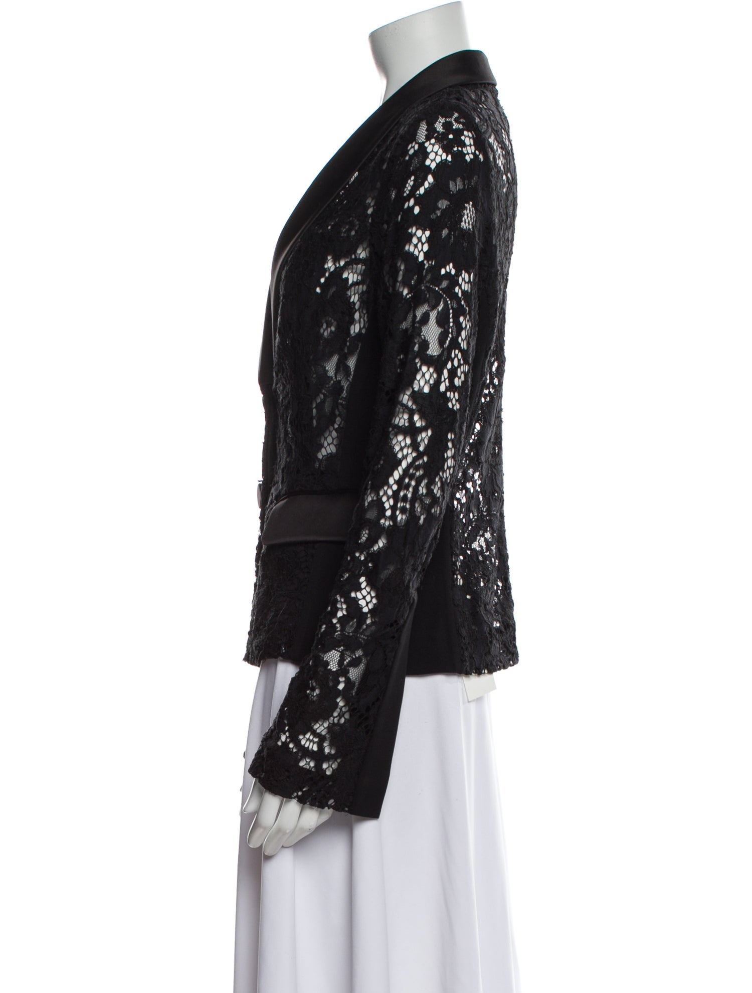 Alexis Nylon Lace Pattern Blazer