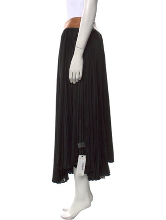 Alexis Pleated Accents Midi Length Skirt