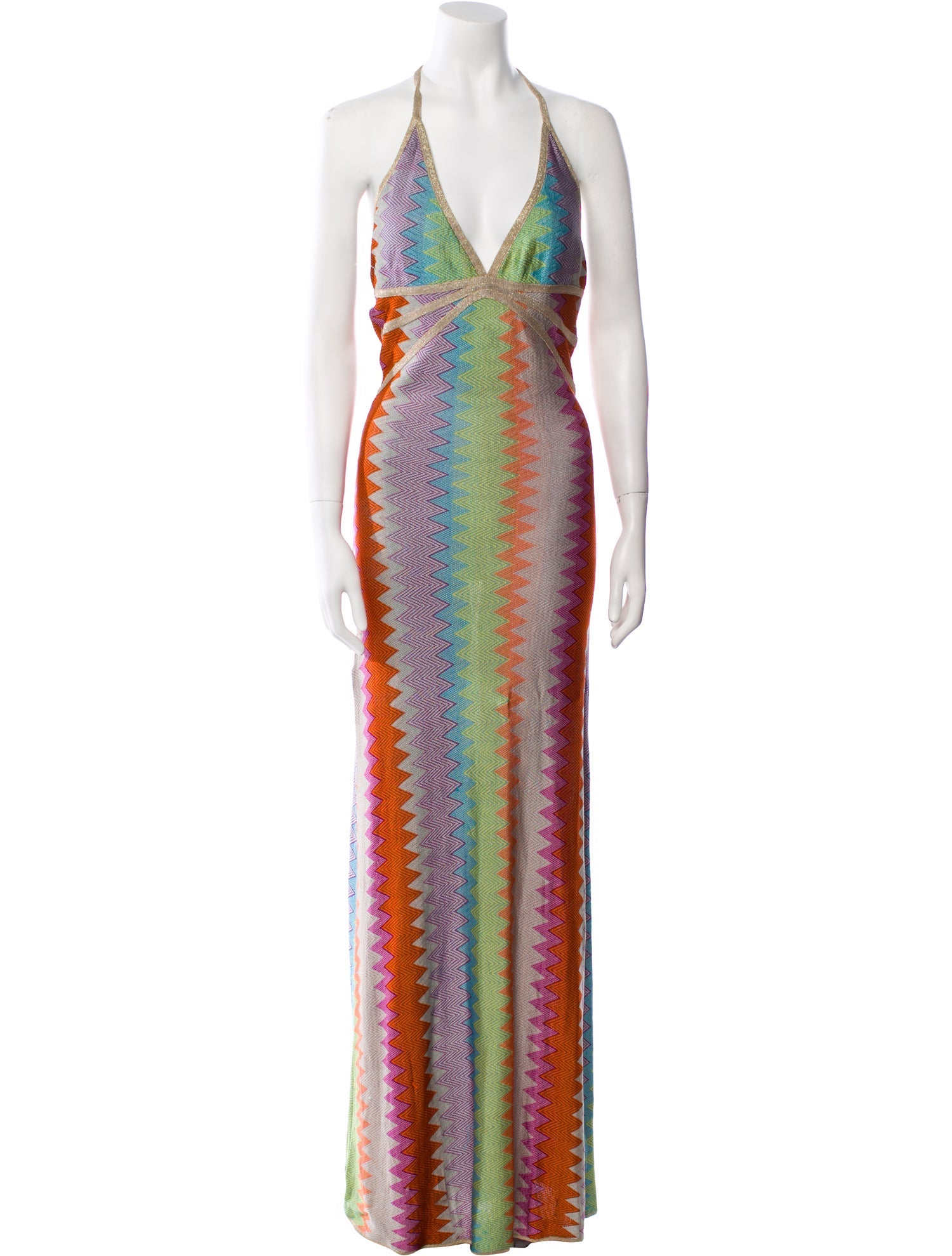 Alexis Striped Long Dress