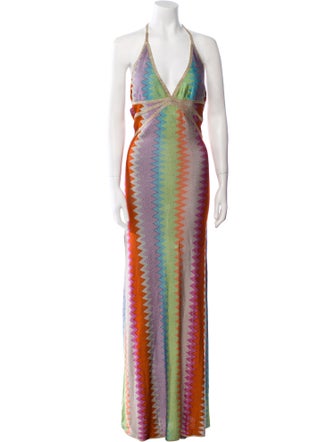 Alexis Striped Long Dress