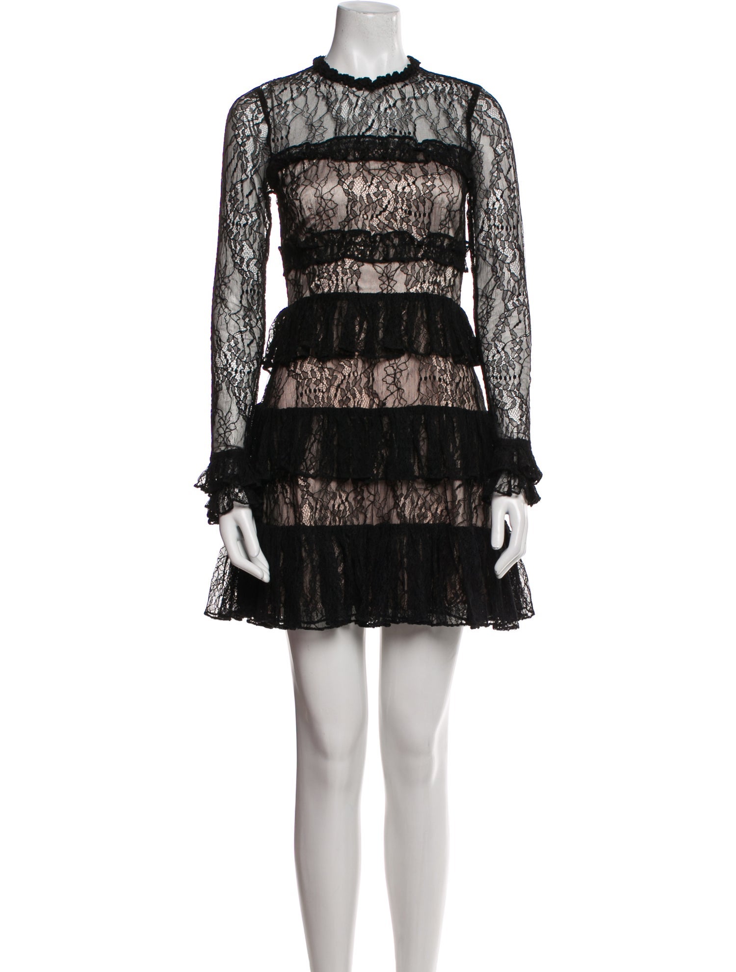 Alexis Lace Pattern Mini Dress