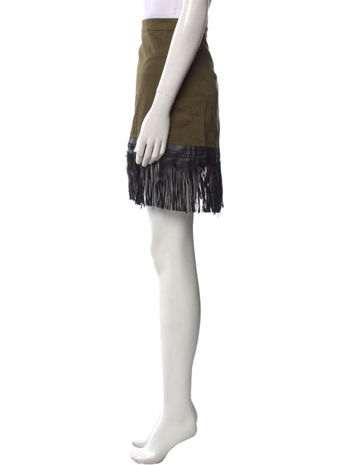 Alexis Fringe Trim Accent Knee-Length Skirt