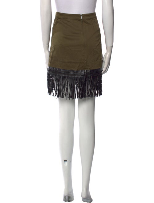 Alexis Fringe Trim Accent Knee-Length Skirt